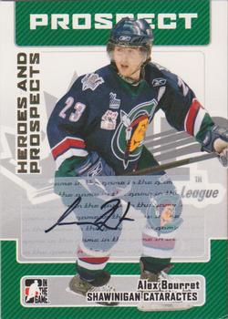 2006-07 In The Game Heroes and Prospects - Autographs #A-AB Alex Bourret  Front