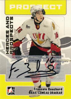 2006-07 In The Game Heroes and Prospects - Autographs #A-FB Francois Bouchard  Front
