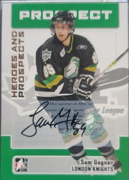 2006-07 In The Game Heroes and Prospects - Autographs #A-SG Sam Gagner  Front