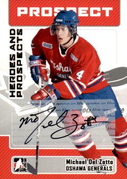 2006-07 In The Game Heroes and Prospects - Autographs #A-MDZ Michael Del Zotto  Front
