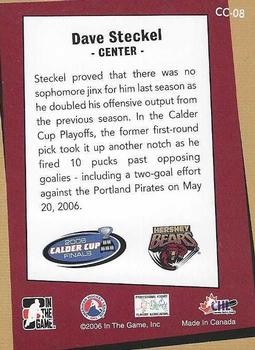 2006-07 In The Game Heroes and Prospects - Calder Cup Champions #CC-08 Dave Steckel Back