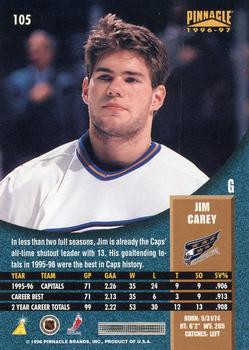 1996-97 Pinnacle #105 Jim Carey Back