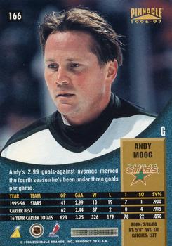1996-97 Pinnacle #166 Andy Moog Back