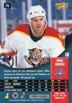 1996-97 Pinnacle #76 Mike Hough Back