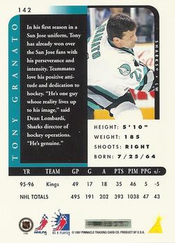 1996-97 Pinnacle Be a Player #142 Tony Granato Back