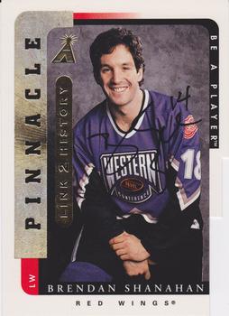 1996-97 Pinnacle Be a Player - Link 2 History Autographs #LTH-3B Brendan Shanahan Front