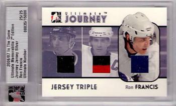2006-07 In The Game Ultimate Memorabilia - Journey Jersey #10 Ron Francis  Front