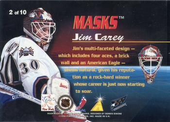 1996-97 Pinnacle - Masks #2 Jim Carey Back