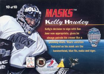 1996-97 Pinnacle - Masks #10 Kelly Hrudey Back