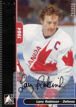 2006-07 In The Game Used International Ice - Autographs #A-LR Larry Robinson  Front