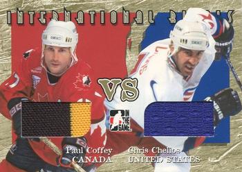 2006-07 In The Game Used International Ice - International Rivals Gold #IR-20 Paul Coffey / Chris Chelios  Front