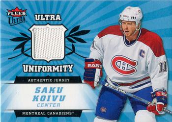 2006-07 Ultra - Ultra Uniformity #U-SK Saku Koivu  Front