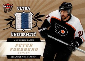 2006-07 Ultra - Uniformity Patches #UP-PF Peter Forsberg  Front