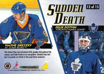 1996-97 Score - Sudden Death #12 Felix Potvin / Wayne Gretzky Back