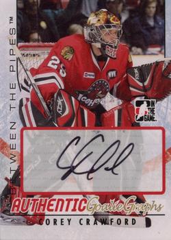 2007-08 In The Game Between the Pipes - Autographs #A-CC Corey Crawford  Front