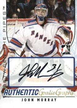 2007-08 In The Game Between the Pipes - Autographs #A-JM John Murray  Front