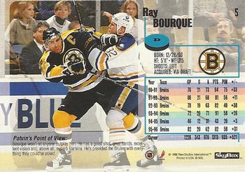 1996-97 SkyBox Impact #5 Ray Bourque Back