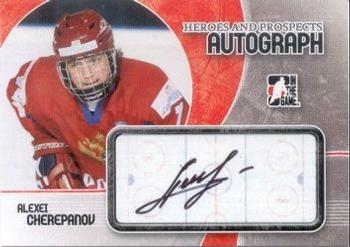 2007-08 In The Game Heroes and Prospects - Autographs #A-AC Alexei Cherepanov  Front