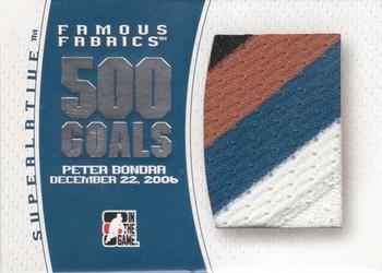 2007-08 In The Game Superlative - Famous Fabrics 500 Goals Silver #FFG-37 Peter Bondra  Front