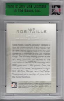 2007-08 In The Game Ultimate Memorabilia #9 Luc Robitaille  Back
