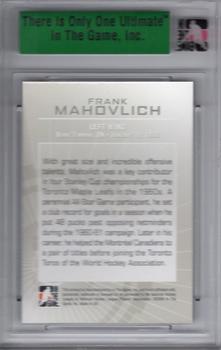 2007-08 In The Game Ultimate Memorabilia #23 Frank Mahovlich  Back