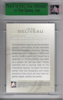 2007-08 In The Game Ultimate Memorabilia #27 Jean Beliveau  Back