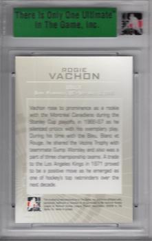 2007-08 In The Game Ultimate Memorabilia #86 Rogie Vachon  Back
