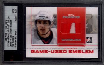 2007-08 In The Game Ultimate Memorabilia - Emblems #23 Ron Francis  Front