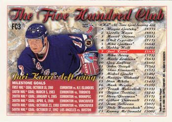 1996-97 Topps NHL Picks - The 500 Club #FC3 Jari Kurri Back