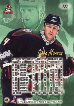1996-97 Ultra #133 Dave Manson Back