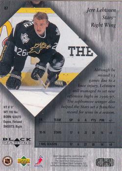 1996-97 Upper Deck Black Diamond #87 Jere Lehtinen Back