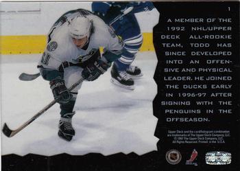 1996-97 Upper Deck Ice #1 Kevin Todd Back