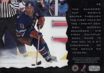 1996-97 Upper Deck Ice #42 Daniel Goneau Back
