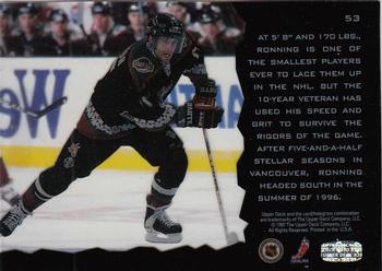 1996-97 Upper Deck Ice #53 Cliff Ronning Back