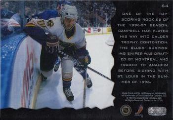 1996-97 Upper Deck Ice #64 Jim Campbell Back
