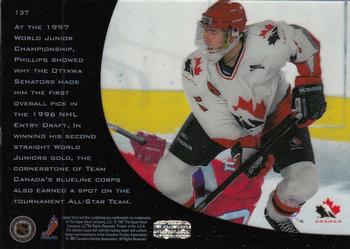 1996-97 Upper Deck Ice #137 Chris Phillips Back