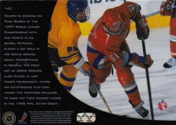 1996-97 Upper Deck Ice #143 Andrei Petrunin Back