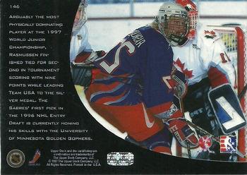 1996-97 Upper Deck Ice #146 Erik Rasmussen Back