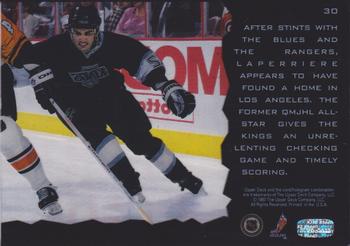 1996-97 Upper Deck Ice - Acetate #30 Ian Laperriere Back