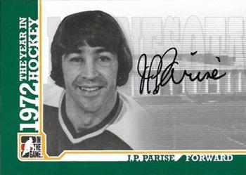 2009-10 In The Game 1972 The Year In Hockey - Autographs #A-JPP J.P. Parise  Front