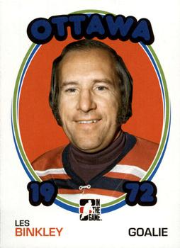 2009-10 In The Game 1972 The Year In Hockey - Blank Backs #131 Les Binkley Front