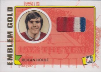 2009-10 In The Game 1972 The Year In Hockey - Game Used Emblem Gold #M-15 Rejean Houle Front