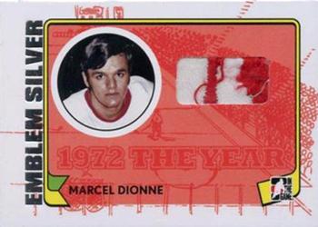 2009-10 In The Game 1972 The Year In Hockey - Game Used Emblem Silver #M-07 Marcel Dionne Front