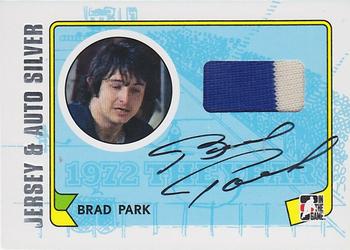 2009-10 In The Game 1972 The Year In Hockey - Game Used Jersey Autographs Silver #MA-BP Brad Park  Front