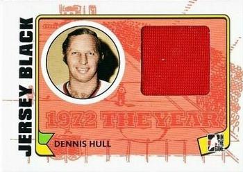 2009-10 In The Game 1972 The Year In Hockey - Game Used Jersey Black #M-17 Dennis Hull  Front