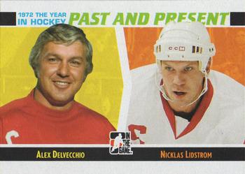 2009-10 In The Game 1972 The Year In Hockey - Past and Present #PP-05 Alex Delvecchio / Nicklas Lidstrom  Front