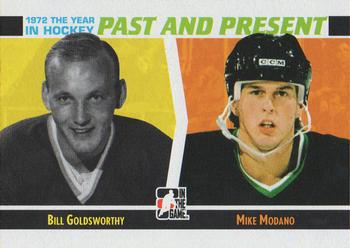 2009-10 In The Game 1972 The Year In Hockey - Past and Present #PP-06 Bill Goldsworthy / Mike Modano  Front