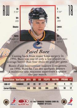 1997-98 Donruss Canadian Ice #18 Pavel Bure Back