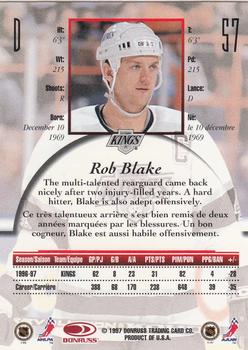 1997-98 Donruss Canadian Ice #57 Rob Blake Back