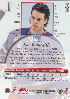 1997-98 Donruss Canadian Ice #68 Luc Robitaille Back